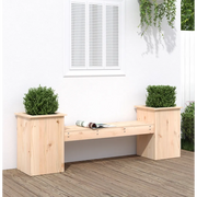 Panchina con Fioriera 184,5x39,5x56,5 cm Legno Massello di Pinocod mxl 128283
