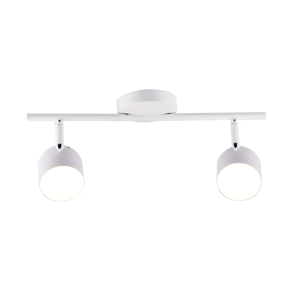 Lampada parete/soffitto LED 2 luci bianca 3000K Polux KUBIK 318220