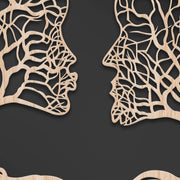 FAMILY 115x70 cm - Quadro arredo LASERCUT composito Legno e PVC Misura: 115x70 cm