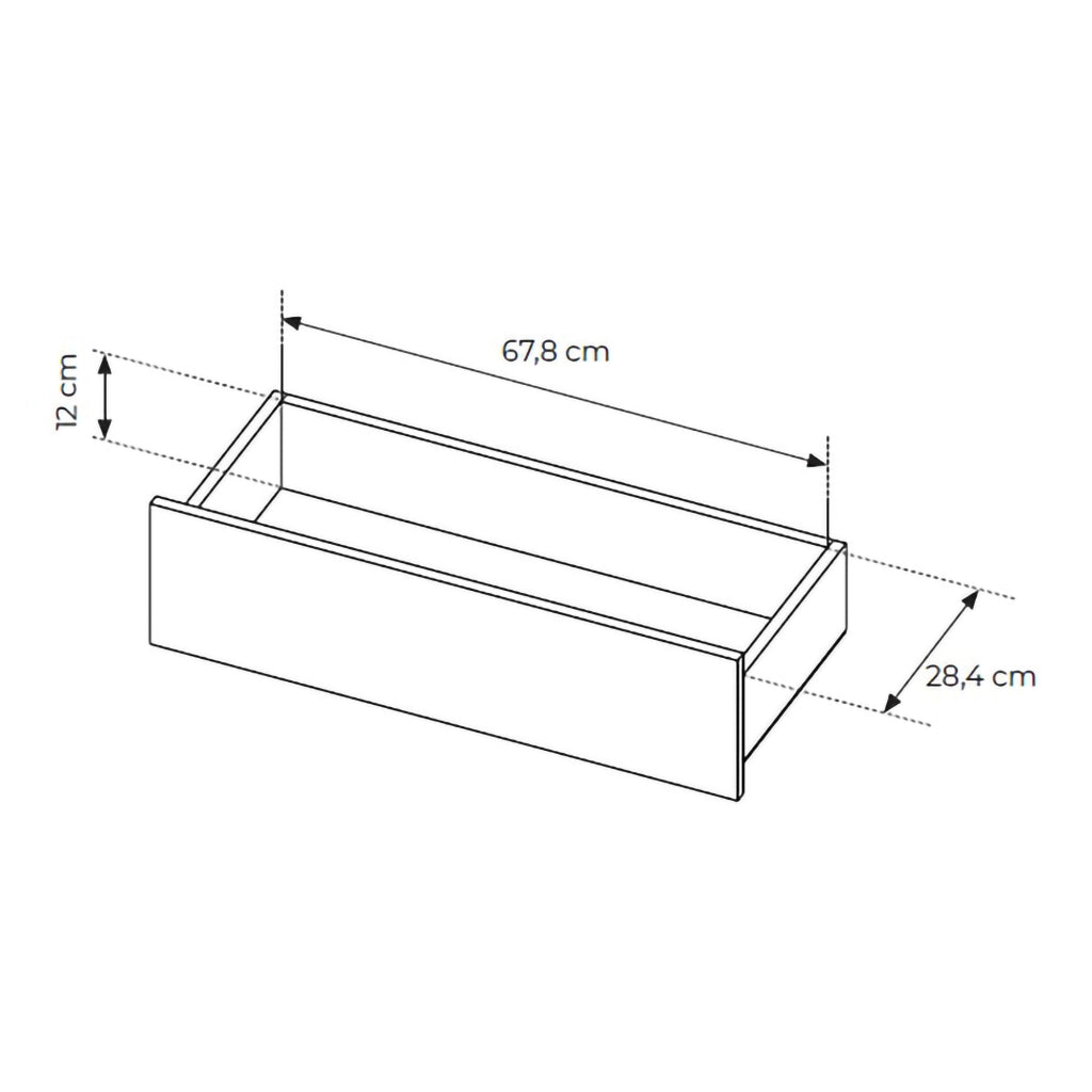 Kakaha, Mobile Porta tv un Cassetto, 176x40x43h cm Marrone Chiaro