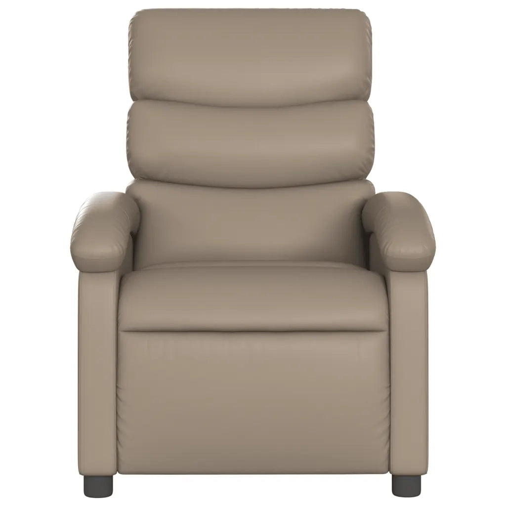 Divano Sedia-Poltrona Reclinabile Elettrica Cappuccino in Similpelle 817451