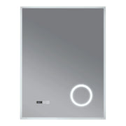 Specchio decorativo moderno a LED per il bagno 70 x 50 cm bianco 03_0010159