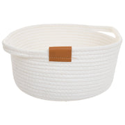 Cestino in cotone bianco D32,5x13