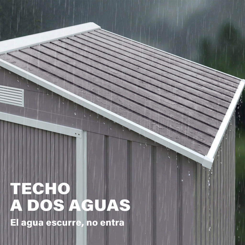 Casetta da Giardino ¨C zephmum ¨C Grigio 213x130x185 cm