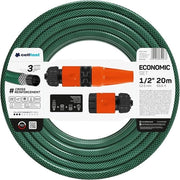 Set di tubi per giardino economico flessibile 3 strati tubo di poliestere intrecciato a croce resistente ai raggi UV verde 20x 1 x 1 cm