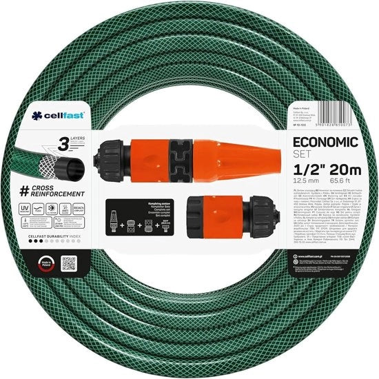 Set di tubi per giardino economico flessibile 3 strati tubo di poliestere intrecciato a croce resistente ai raggi UV verde 20x 1 x 1 cm