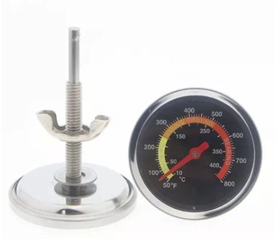 Termometro per Griglia - Facile da Leggere - Termometro Metallico - Raggio di Misura 50-400℃ - Facile da Installare