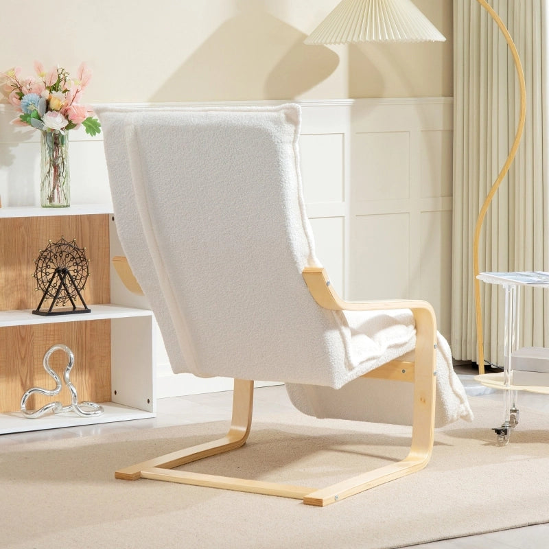 POLTRONA Relax con poggiapiedi regolabile 67x93-114x105 cm Bianco