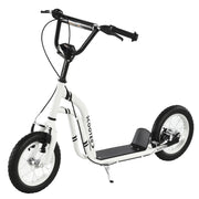 Pattinino per Bambini con Ruote Gomma ¨C zephmum ¨C Bianco 120x58x85-95 cm