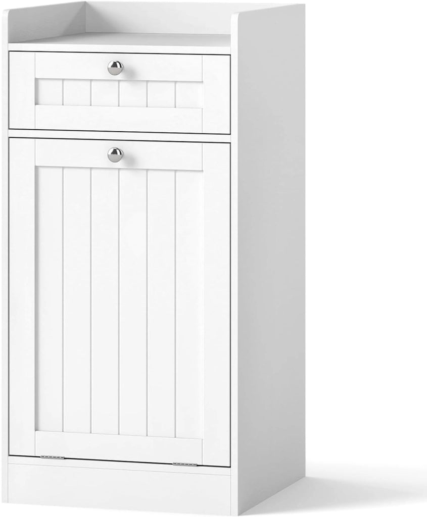 Armadietto da bagno con cesto per la biancheria, armadio da bagno con 2 cassetti e 2 sacchetti per la biancheria rimovibili, armadietto per il soggiorno e il bagno (79 x 40 x 80 cm)