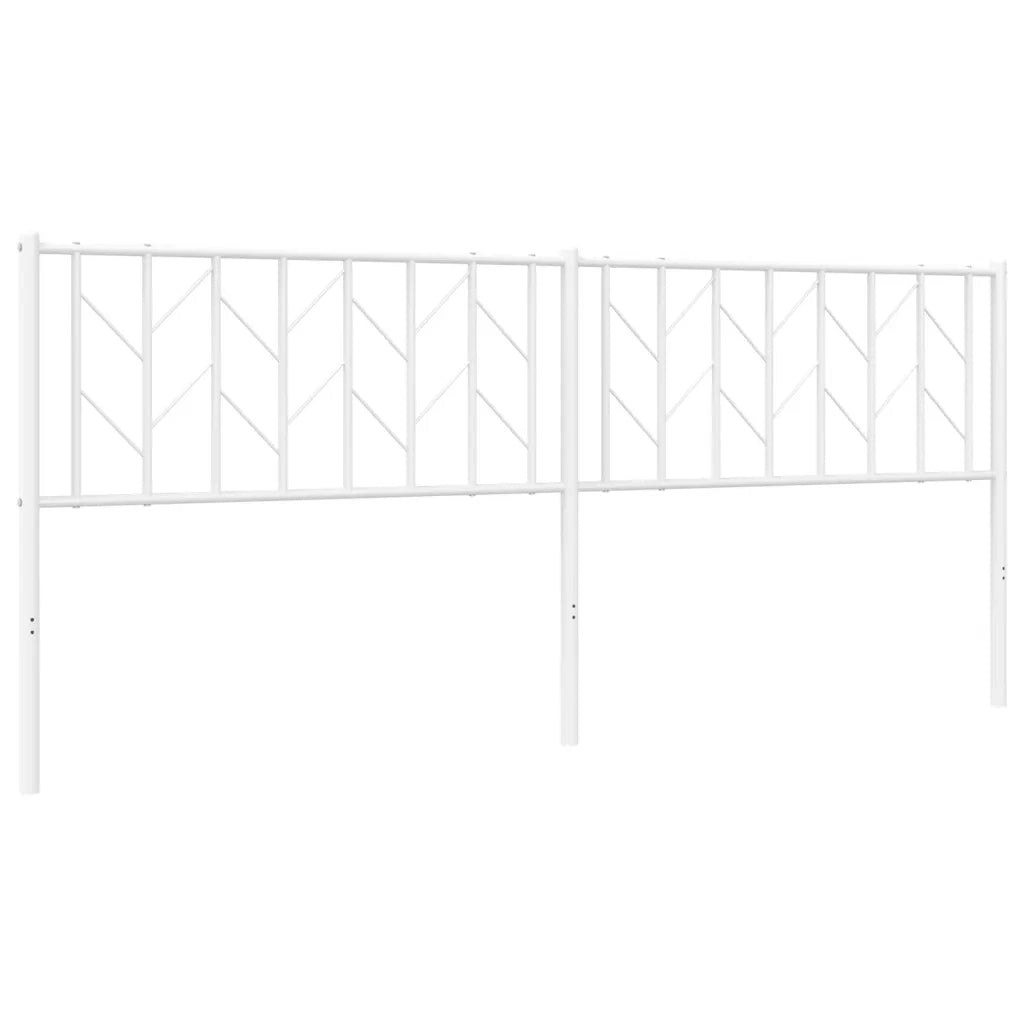Testiera in Metallo-Testiera in Ferro-Testata Bianco 200 cm 715693