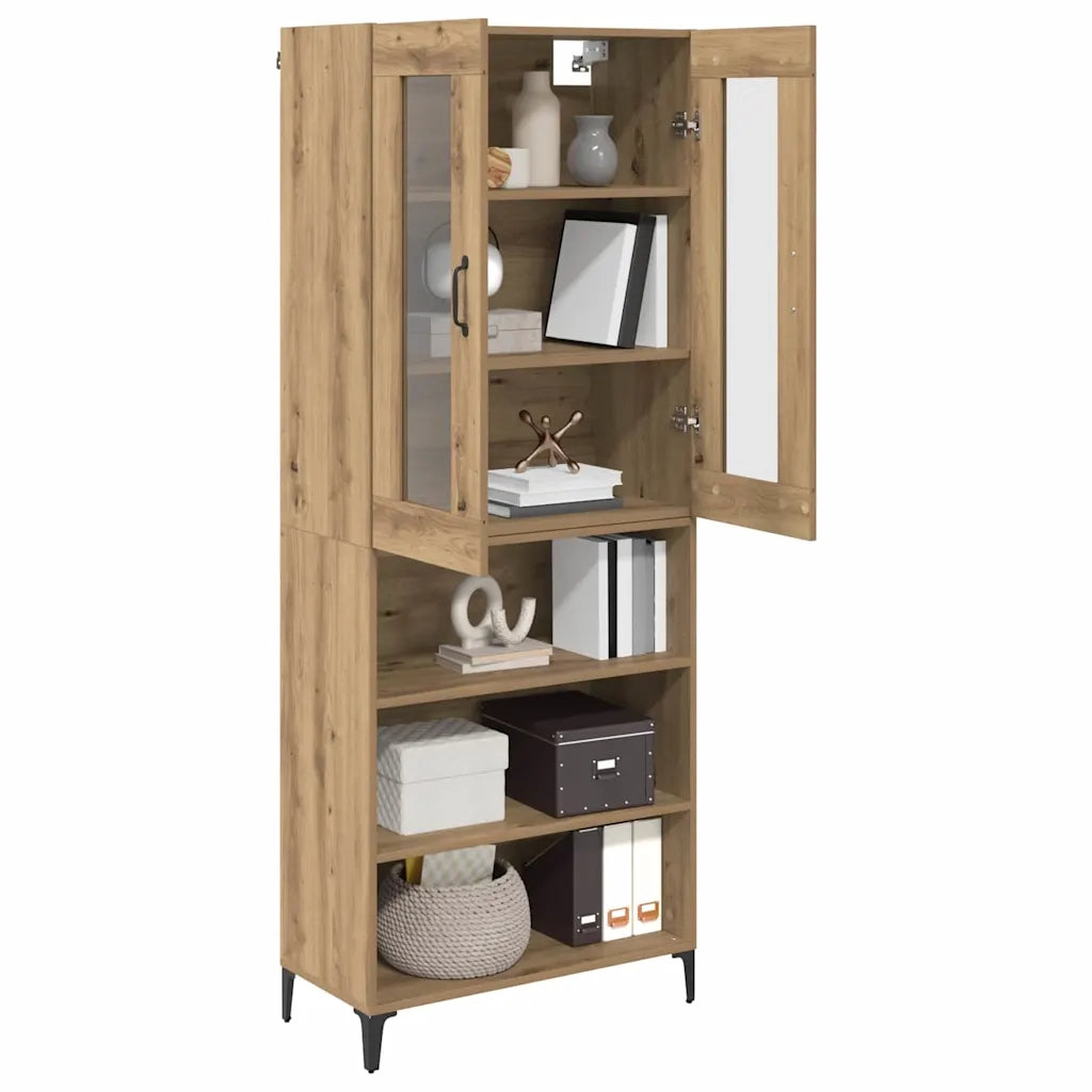 Credenza | Madia | Buffet da pranzo | Armadio da pranzo Rovere artigianale 69,5 x 34 x 180 cm
