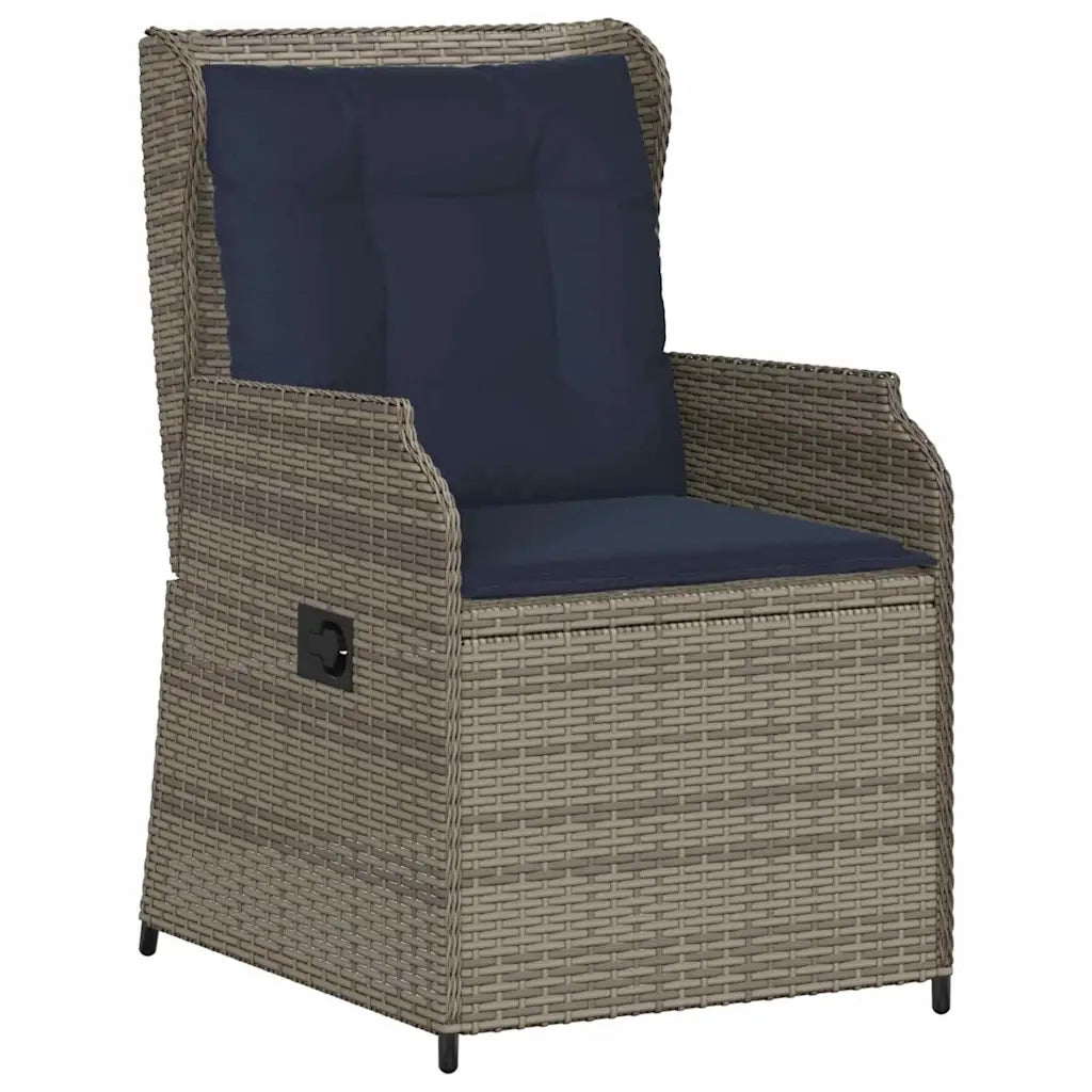 Panchina da giardino 2 pcs Grigio polyrattan 3394492