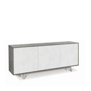 Mobile 3 Ante 177L x 41P x h74 – Finitura Cemento e Bianco Opaco – Sarmog