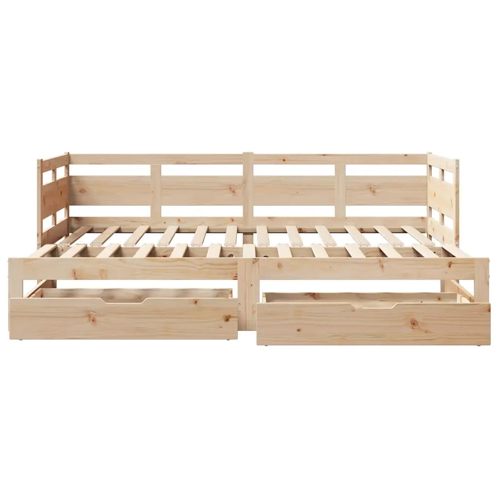 Divano Letto Estraibile con Cassetti senza Materasso 90x190 cm 3302235