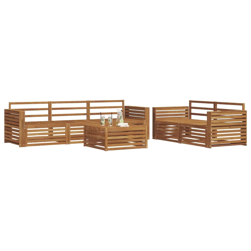 Set di divani da esterno 6 pcs Naturale 3373024