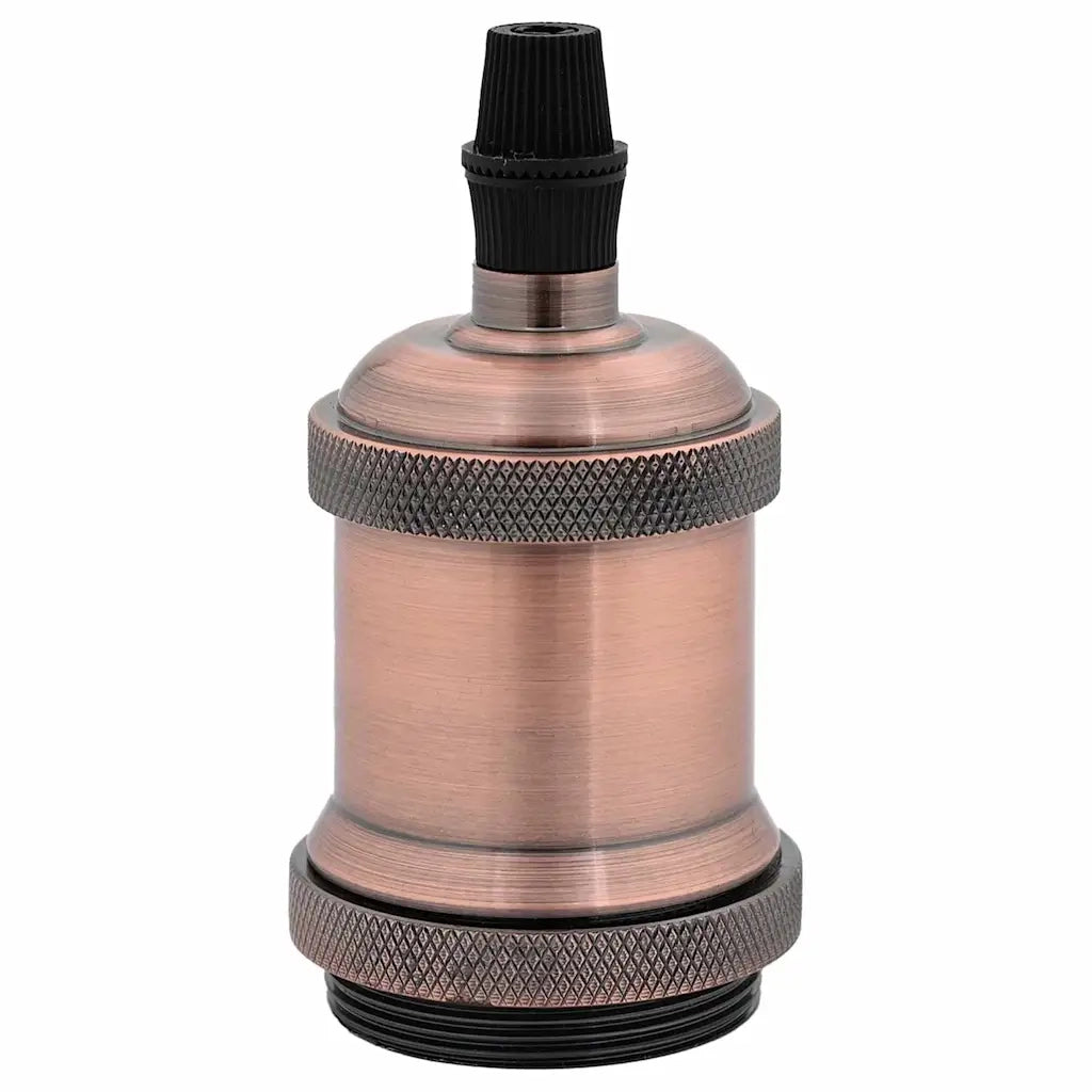 vidaXL Portalampade 2 pz Rosso Bronzo E27