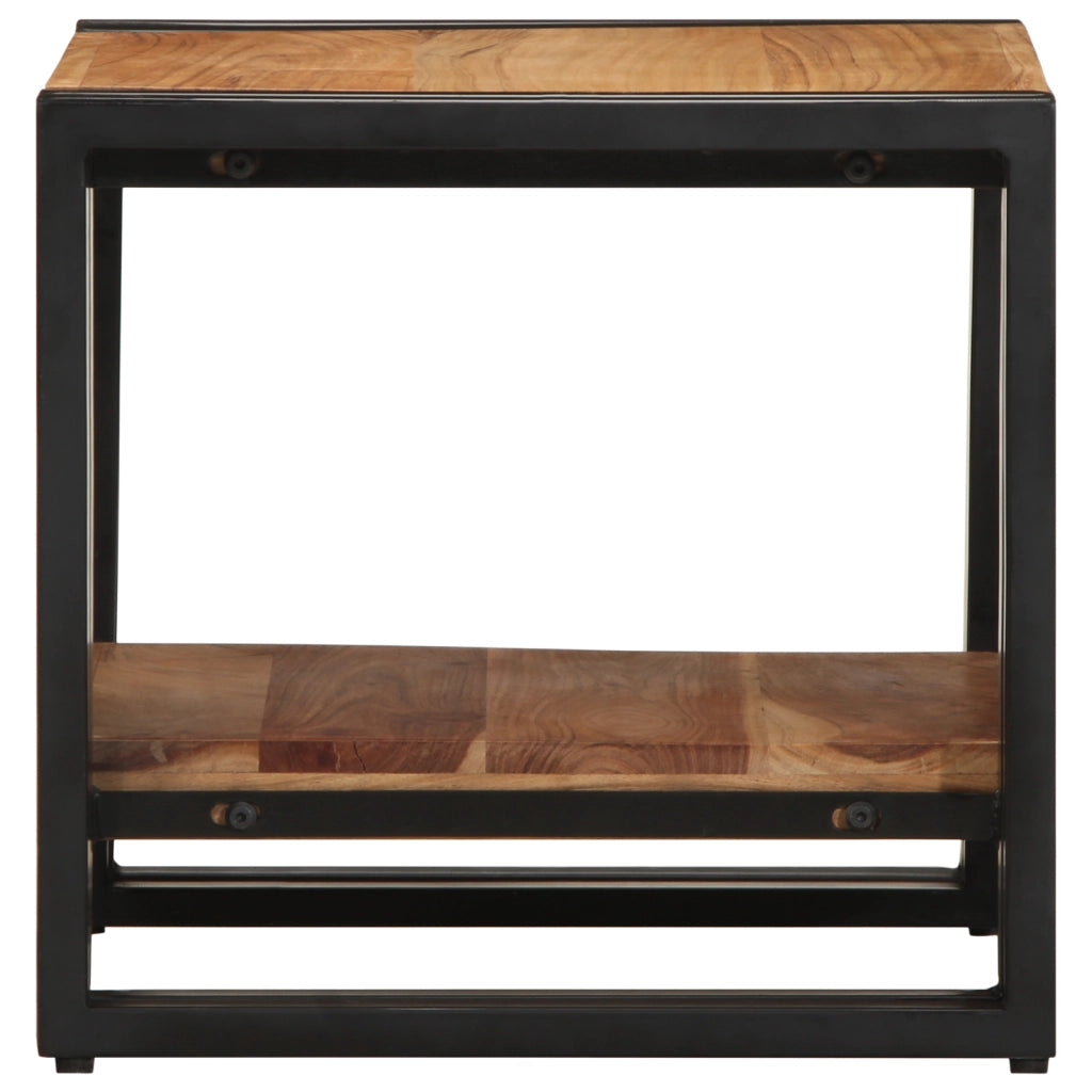 Tavolino da caffÃ¨ 40x50x38 cm in legno massello di acacia