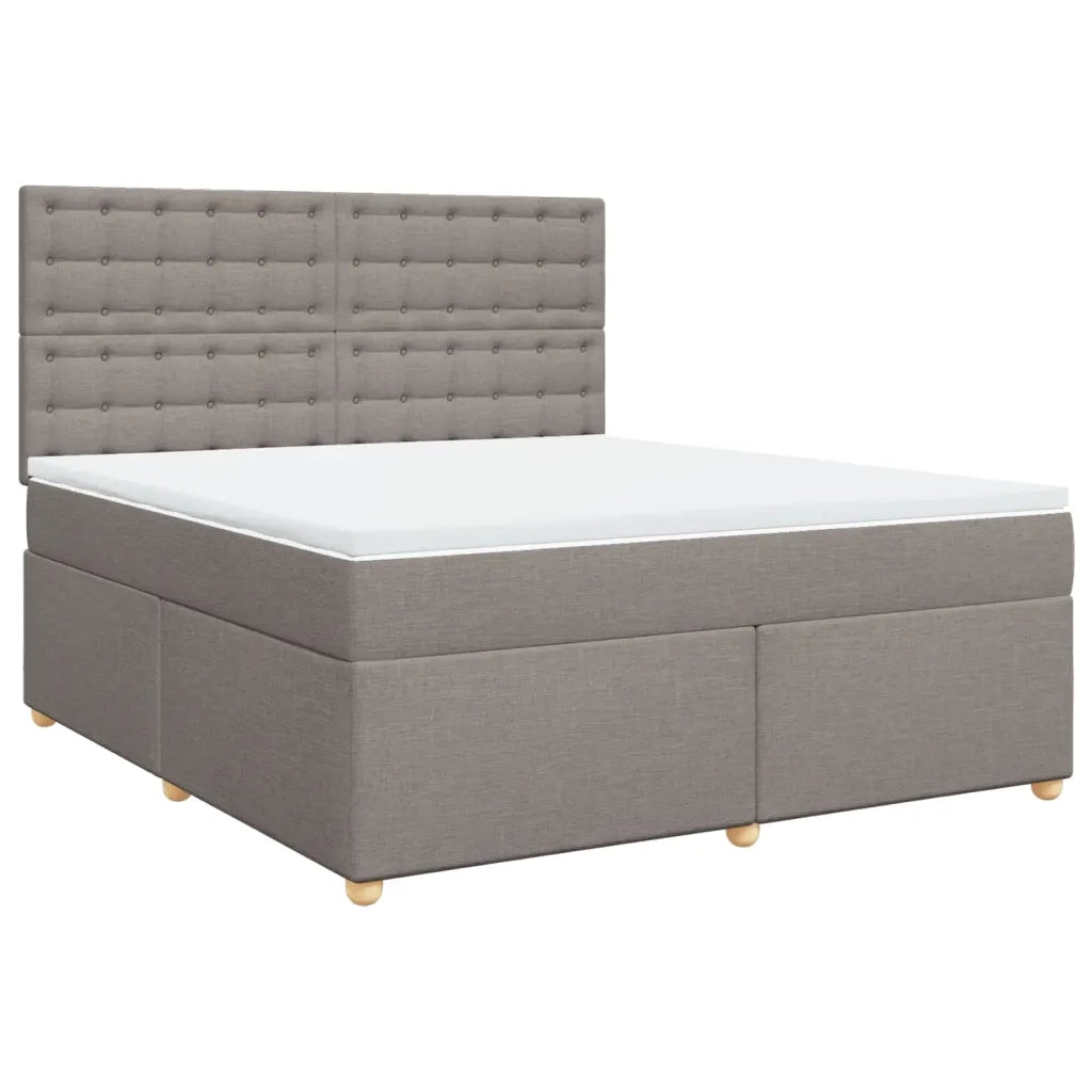 Giroletto a Molle con Materasso Tortora 180x200 cm in Tessuto 3293677