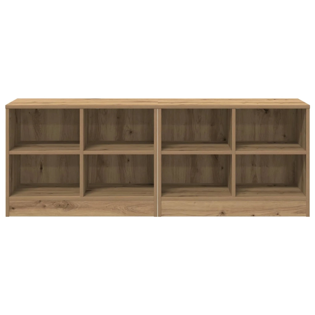 Armadietto per letto 2 pz Rovere Artigianale 66 x 33 x 48 cm CFW4324178