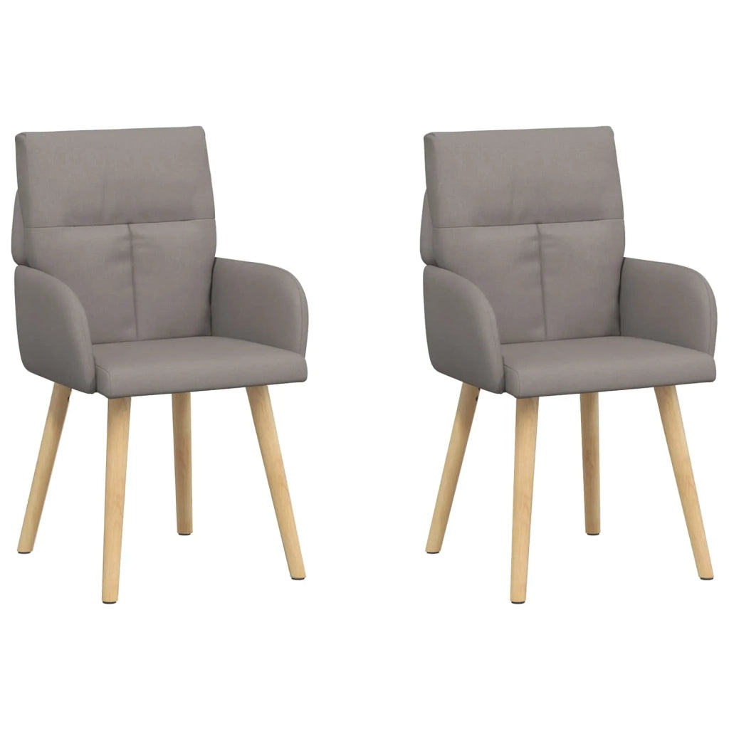 Sedie da pranzo 2 pcs Tessuto Tortora 60 x 56 x 96 cm 42034363