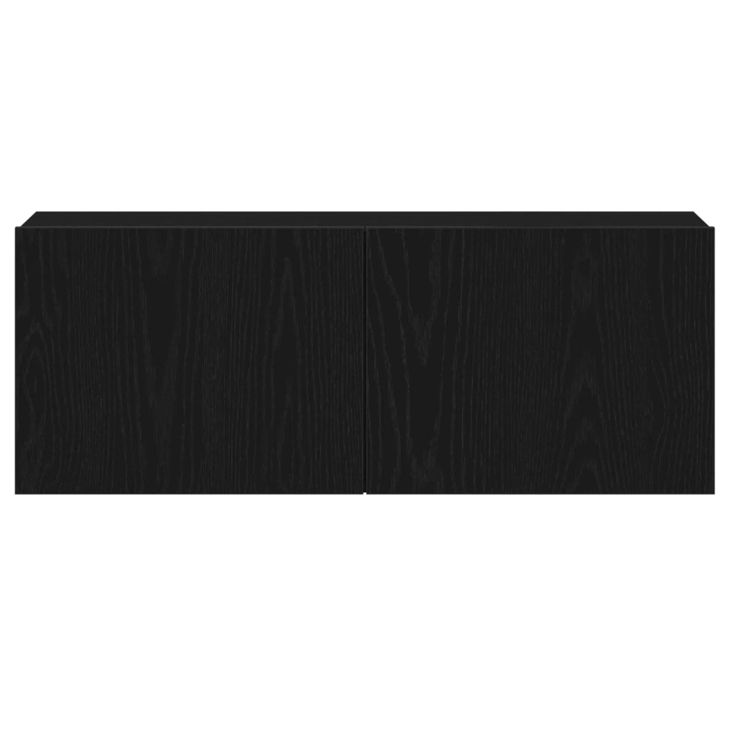 Set mobile TV 3 pcs Rovere Nero 130,5 x 30 x 140 cm 3333053