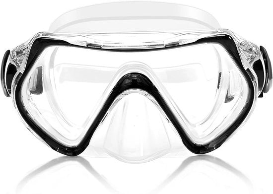 Duikbrillo per bambini 6-16 anni per ragazzi e ragazze maschera da snorkeling con naso 180 gradi panorama HD anti-condensazione anti-leak per immersioni