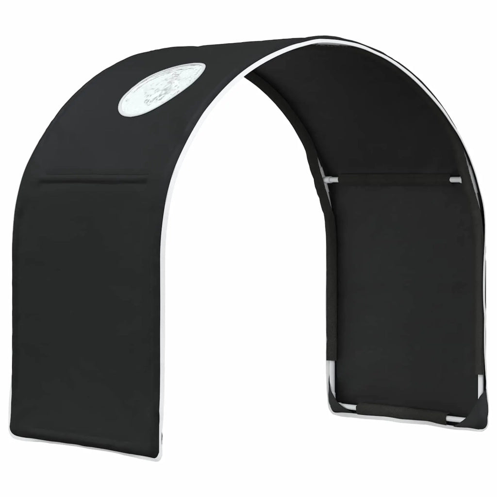 Tunnel per Letto 2 pcs Nero 211 x 52,5 x 2 cm Poliestere 893707