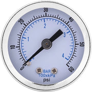 Manometro con diametro 40mm - Misura pressione 0-60psi/0-4bar