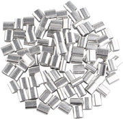 Crimpatura per cavi 100 pezzi - Alluminio - Inox - Resistente alla corrosione - Per fili di acciaio da 2,5 mm - Duraturo - Connettore per cavi