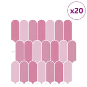 Piastrella Piuma 20 pz Rosa 30 x 30 cm Poliuretano e PET CFW2687080