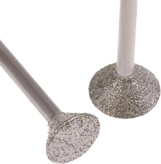 Set di Trapani e Lussini per Ceramica Vetro e Metallo 3 x 10mm (60 Grit) - 10 Pezzi
