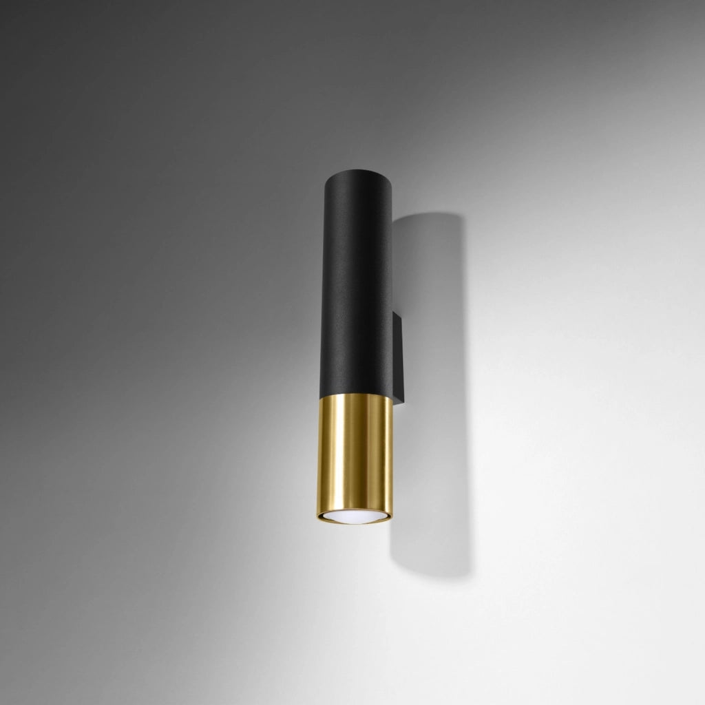 Applique Pure Lume Spirexez PU.0950 nero oro 2xGU10