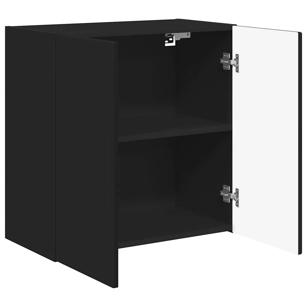 Mobile TV da parete Nero 59,5 x 31 x 60 cm Legno multistrato 892350