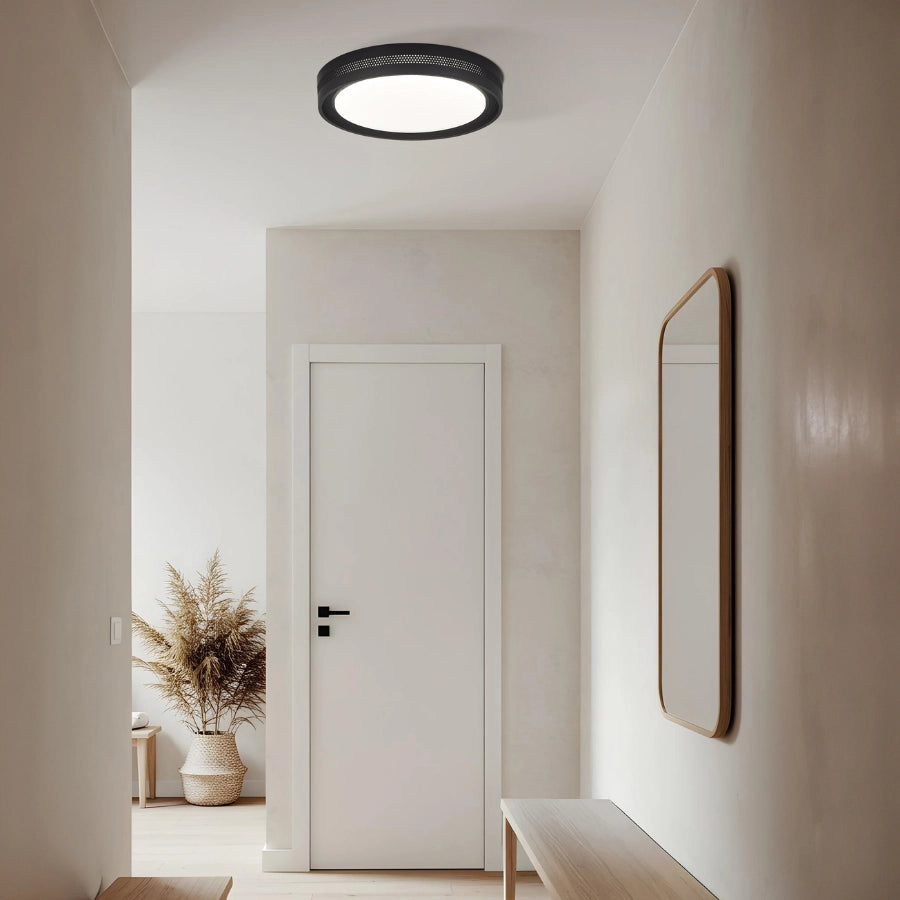 Plafoniera LED moderna bianca Ø40 perforata 25W Ronda