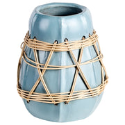 Vaso decorativo in terracotta bianca Stile naturale per fiori secchi