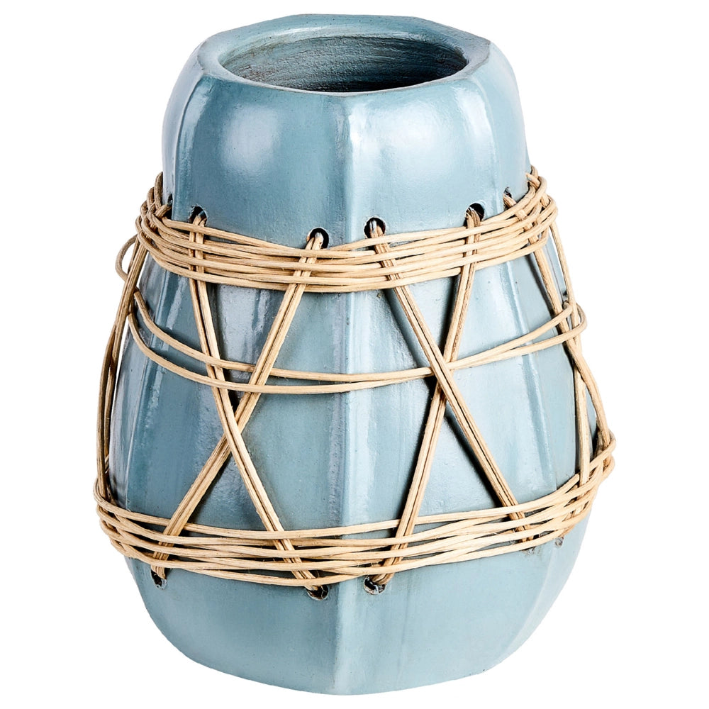 Vaso decorativo in terracotta bianca Stile naturale per fiori secchi