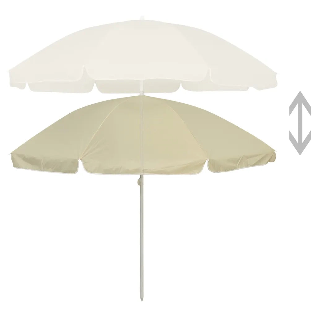 Ombrellone da Spiaggia-Ombrellone da mare Giallo Sabbia 240 cm 716374