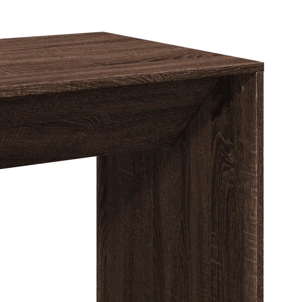 Tavolo da Bar Rovere Marrone 51x50x103,5 cm in Truciolato