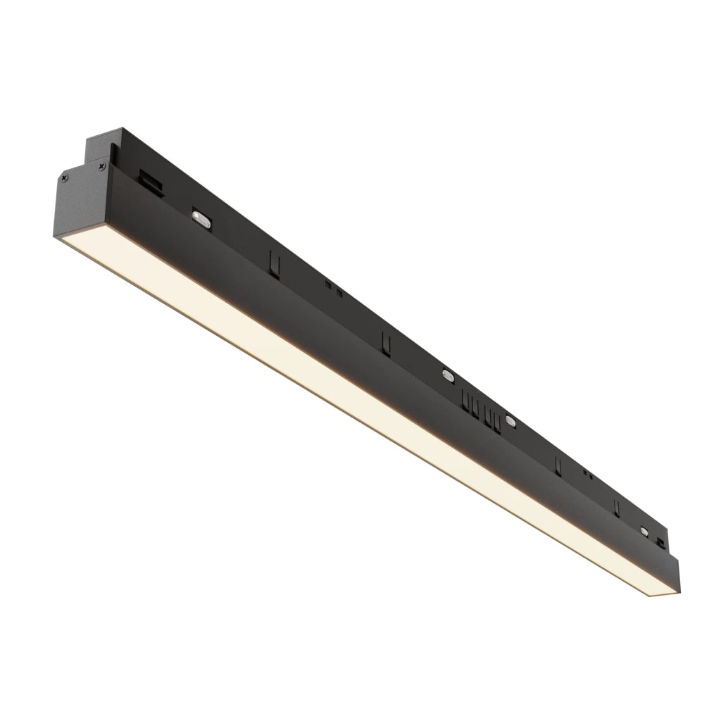 Maytoni Lampada da binario moderna Exility Basis 1 luce LED integrato nero metallo diffusore opaco