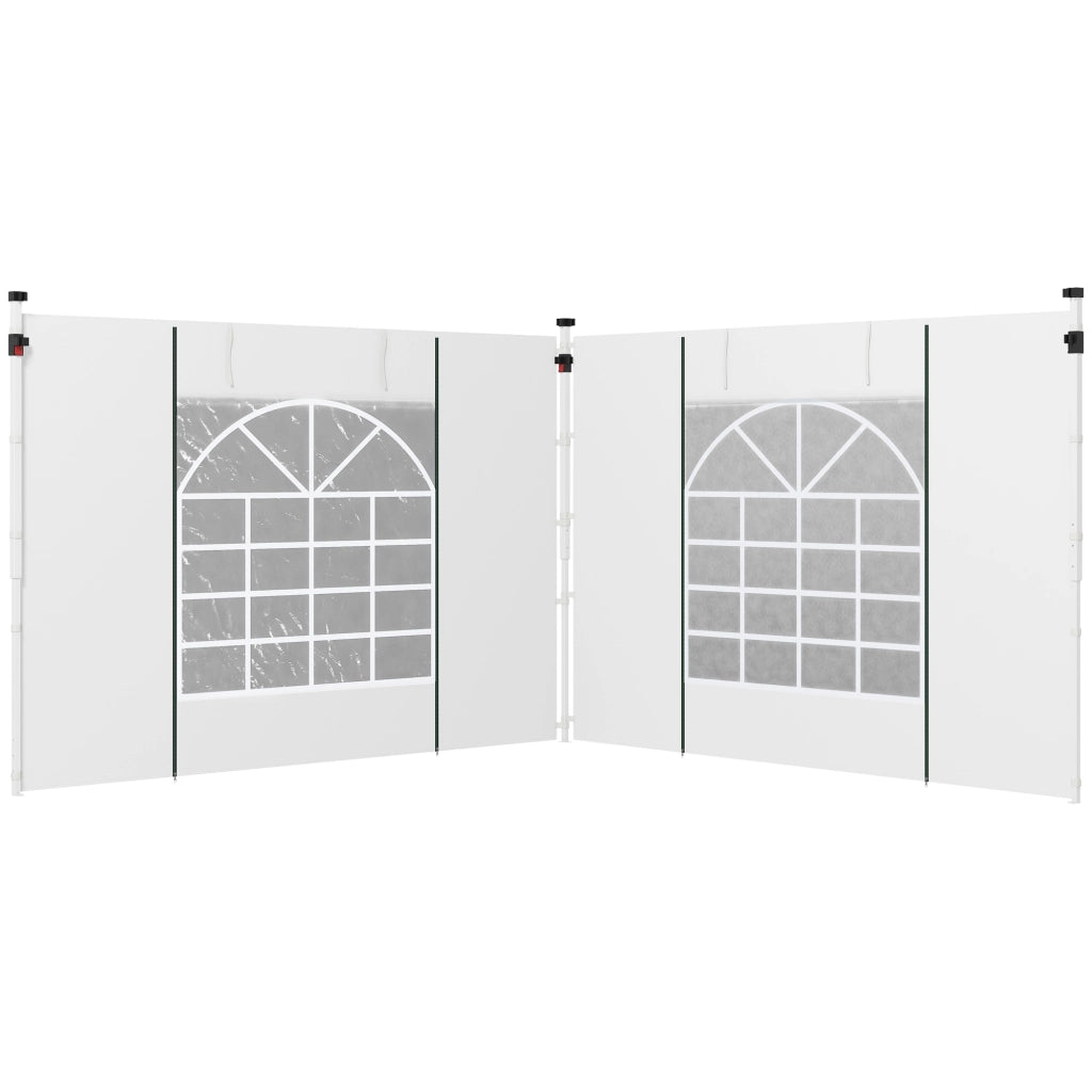 Pannelli Laterali per Tenda 295x195 cm ¨C zephmum ¨C Bianco con Finestra e Porta
