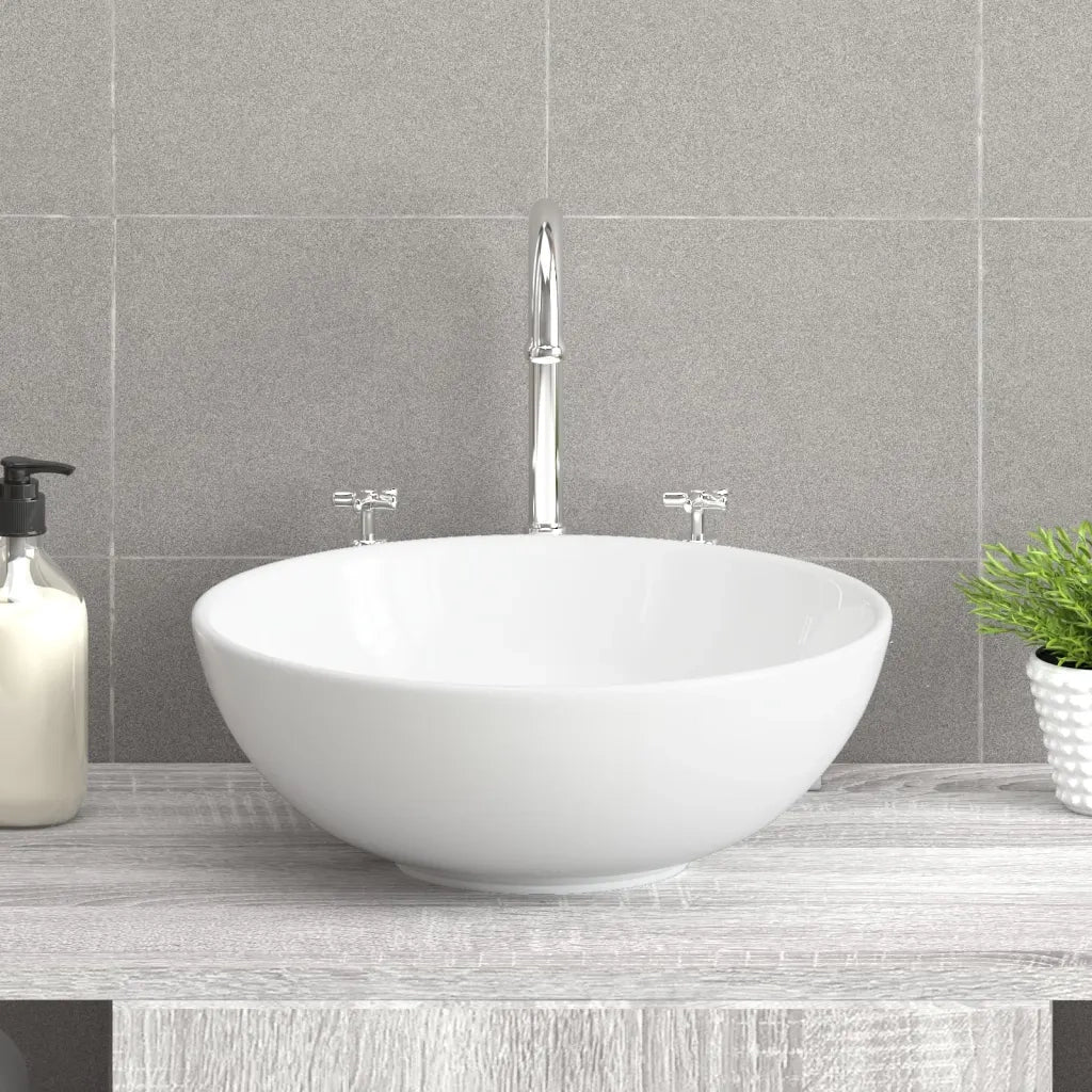Lavandino-Lavabo Bianco 28x28x10 cm Ceramica