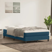 Letto a Molle senza Materasso Blu Scuro 120x220 cm in Velluto 3315871