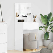 Tavoli da Trucco per Camera da Letto con cassetto Bianco Lucido 889001