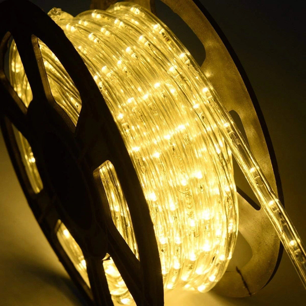 Tubo Luminoso a LED 30 m, 1080 LED Lampadine Decorazioni per Interni ed Esterni, per Camere, Giardini, Natale, Matrimoni, Feste (bianco caldo)