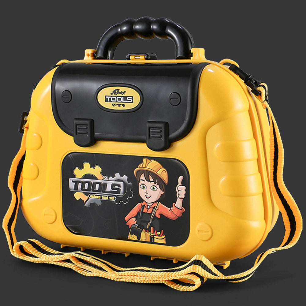 Valigetta Attrezzi Giocattolo Bambini 26 Accessori Gioco Fai da Te con Tracolla