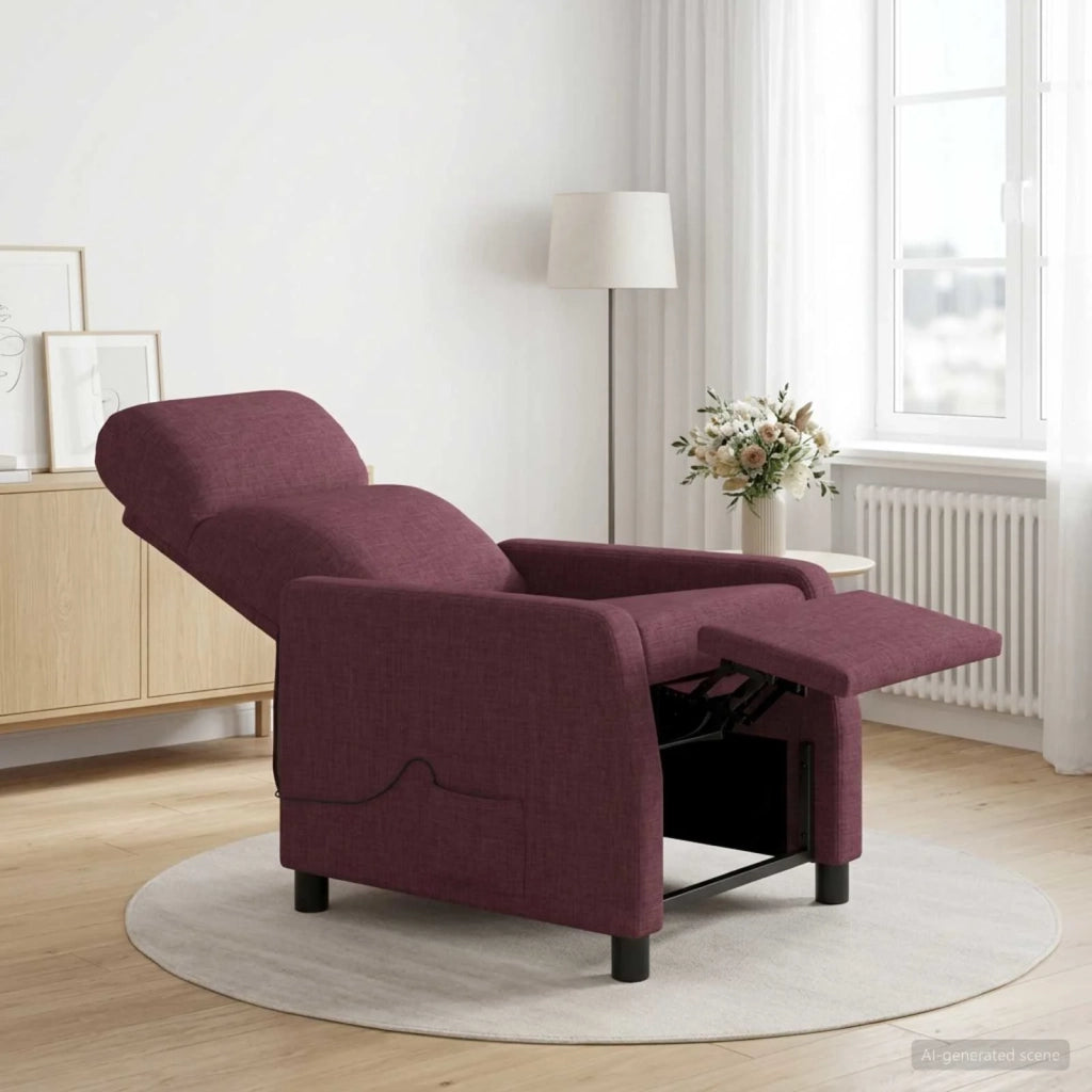Divano Sedia-Poltrona Massaggiante Viola Tessuto 450281