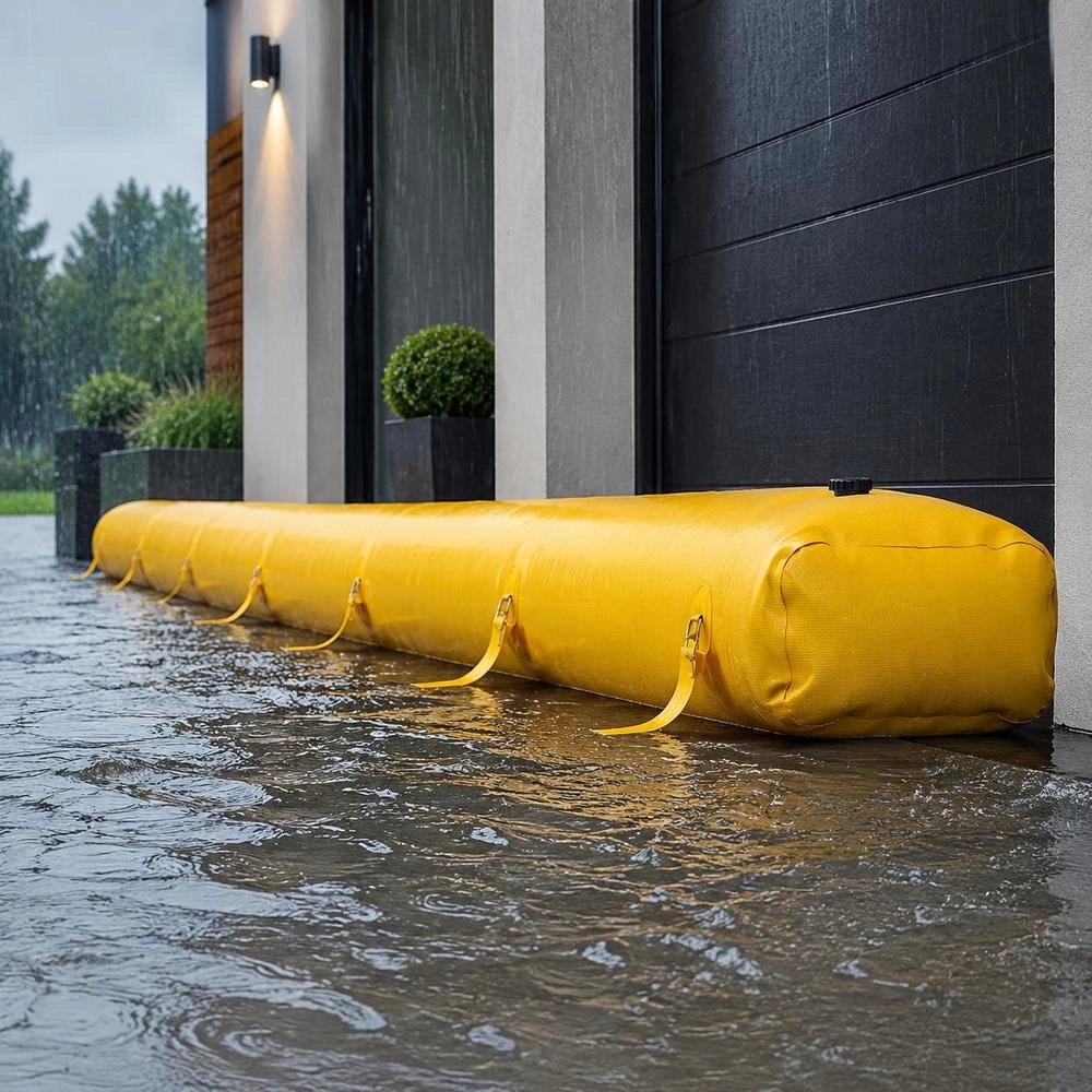 Flood Barrier/hydrobarrier 732 Cm Length X 30 Cm Height For Water Diversion