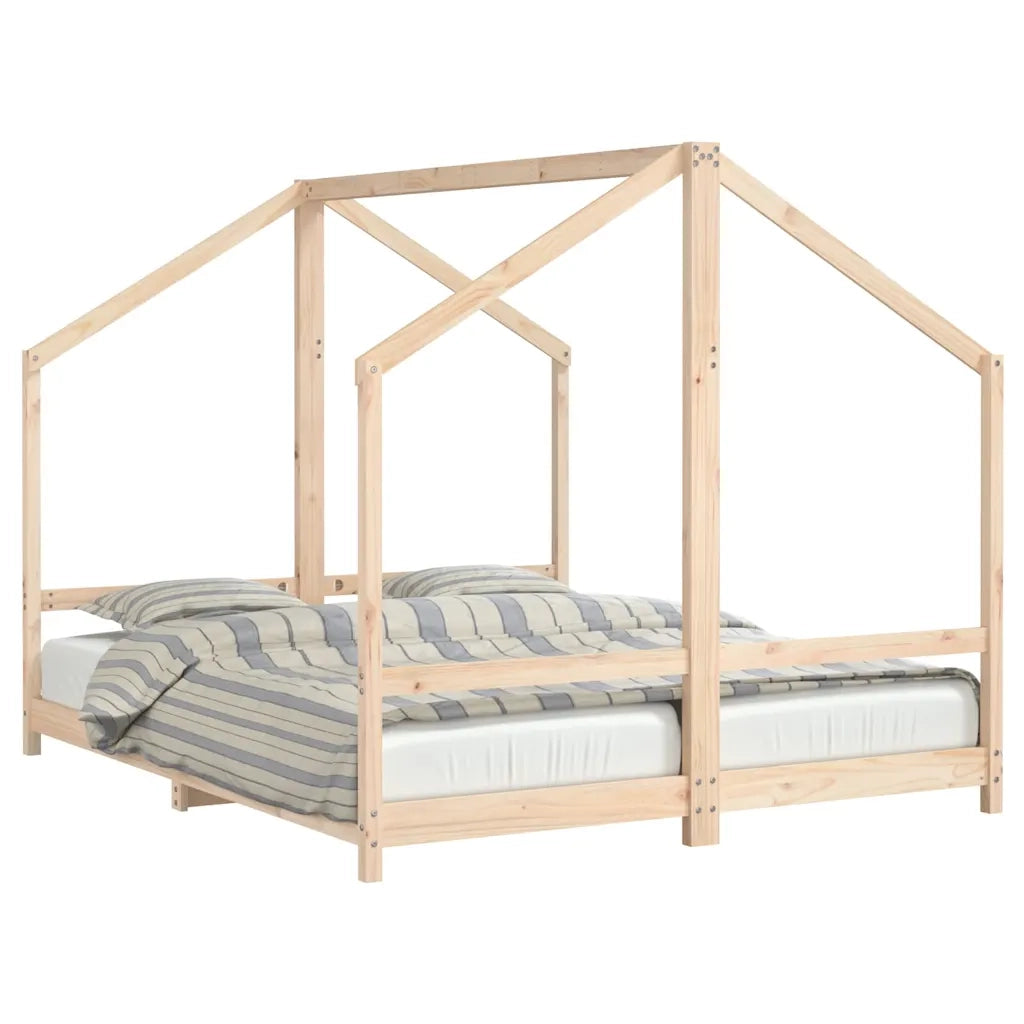 Giroletto per Bambini | Letto Infantile | Lettino 2x(80x200) cm in Legno Massello di Pino