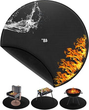 Matte di protezione contro le fiamme 120 cm/48 pollici per protezione dal calore BBQ - riutilizzabile e grande